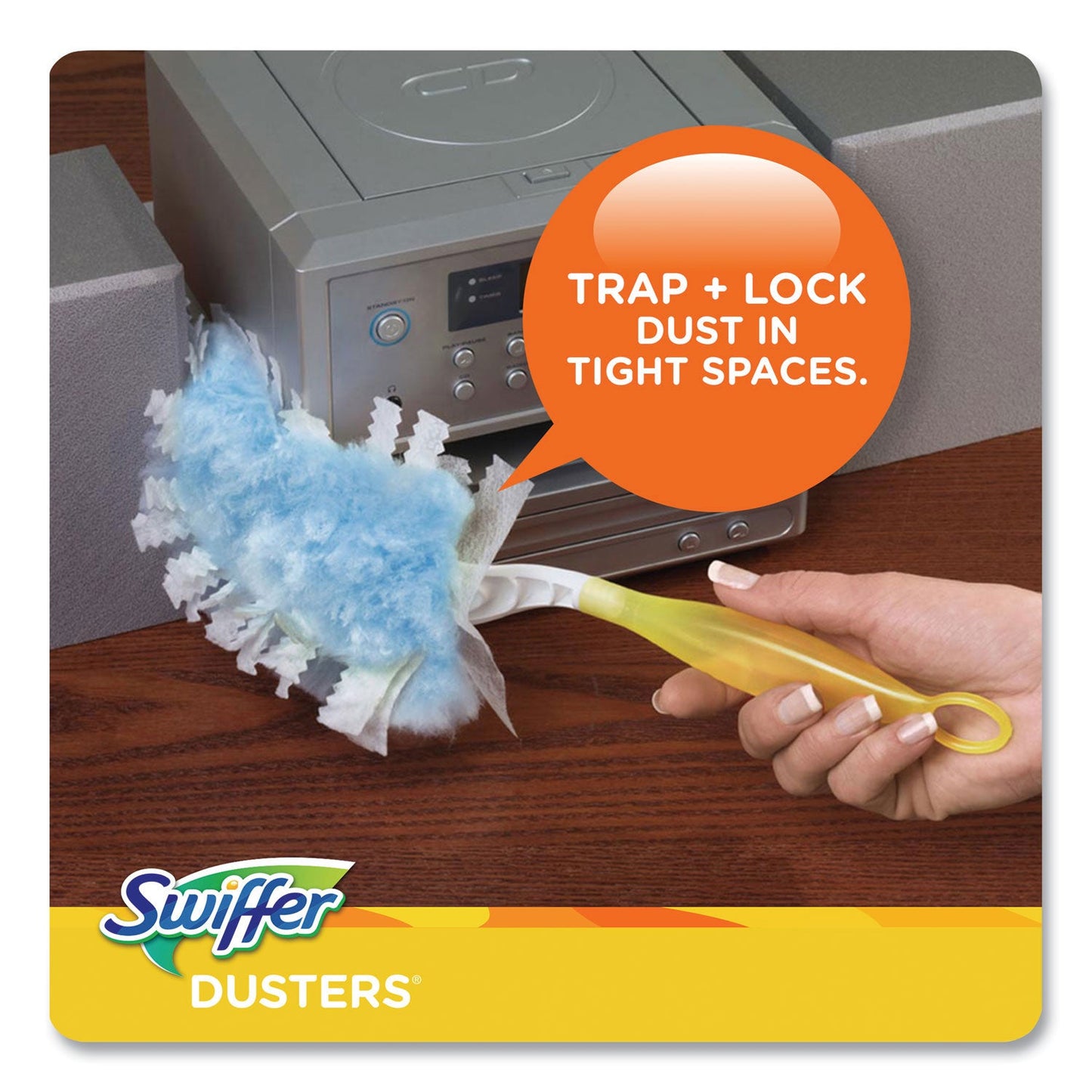 Swiffer Dusters Refill, Dust Lock Fiber, Lavender Scent, Light Blue, 18/Box (PGC99037)