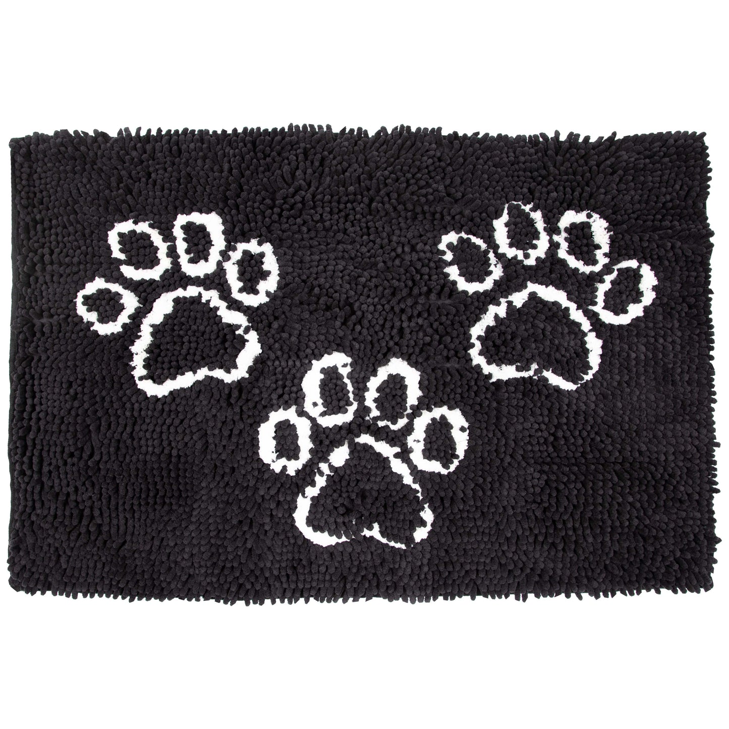 Arkwright Home Perro & Gato Pet Mat 20x31 Paw Print Black (PNP-PM20X31-BLK)