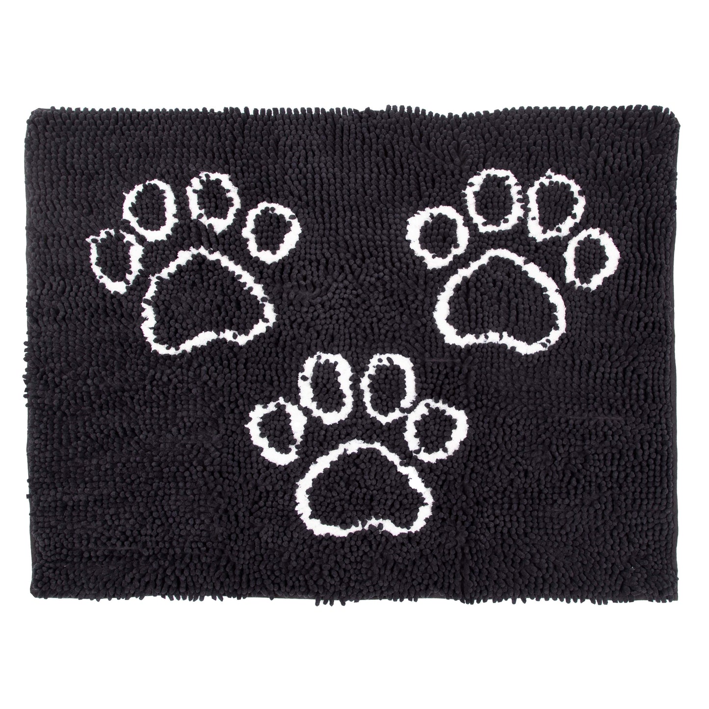 Arkwright Home Perro & Gato Pet Mat 26x35 Paw Print Black (PNP-PM26X35-BLK)