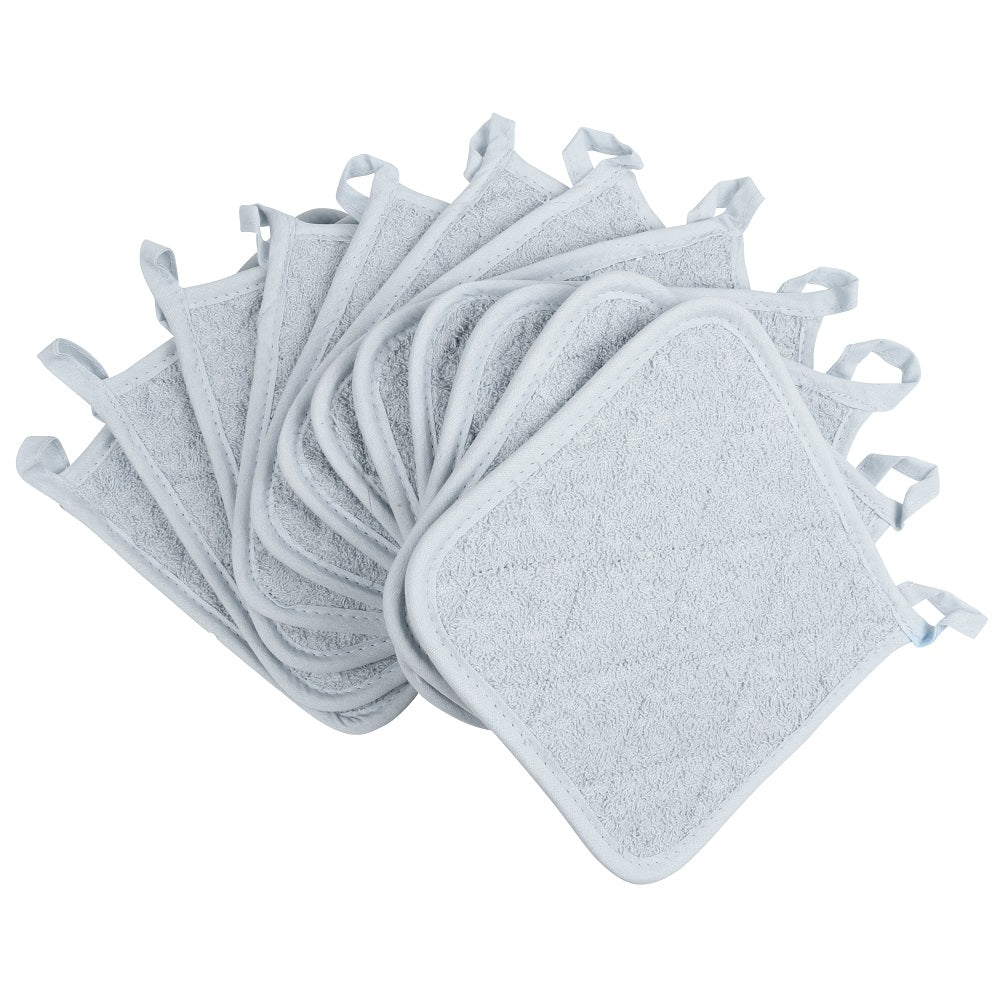 Arkwright Home Cooks Linen Pot Holder 7x7 Grey (12/Pack) (PNP-POT-GREY)