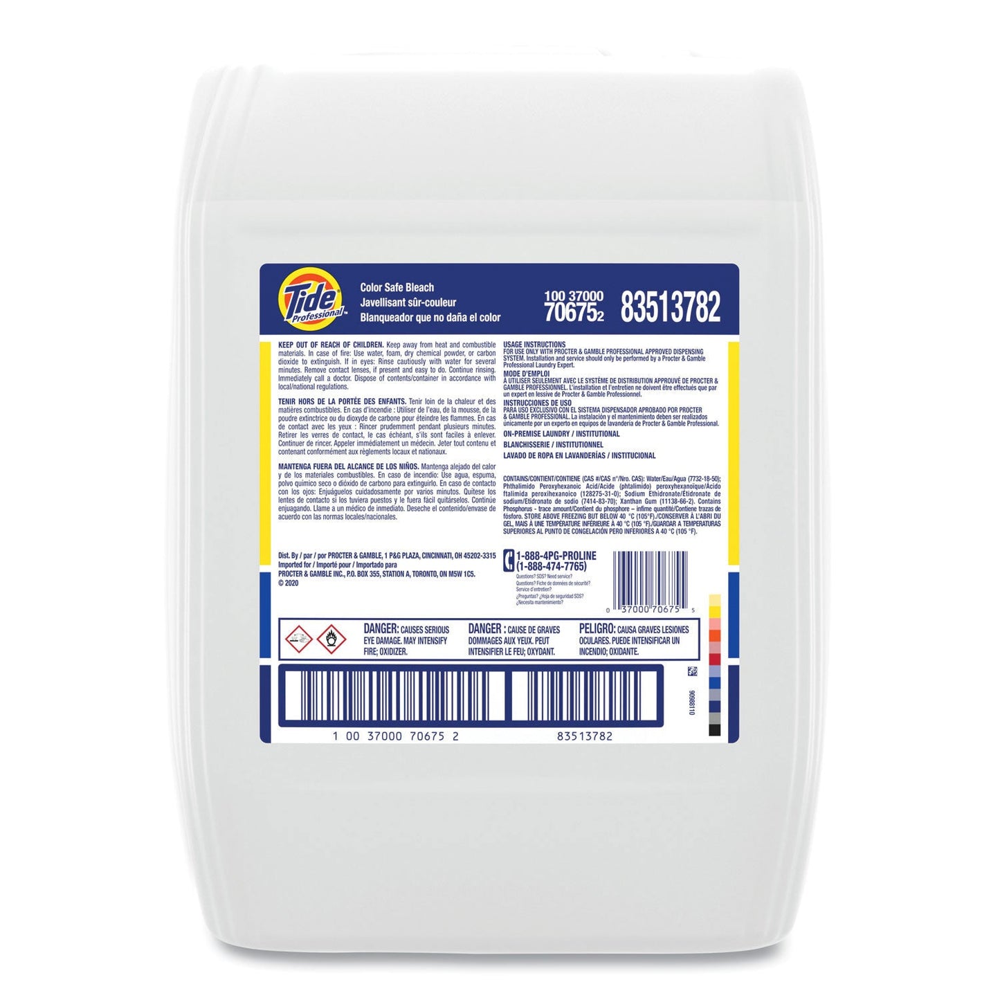 Tide Color Safe Bleach Laundry Additive, 5 gal Closed-Loop Container (PPL70675)