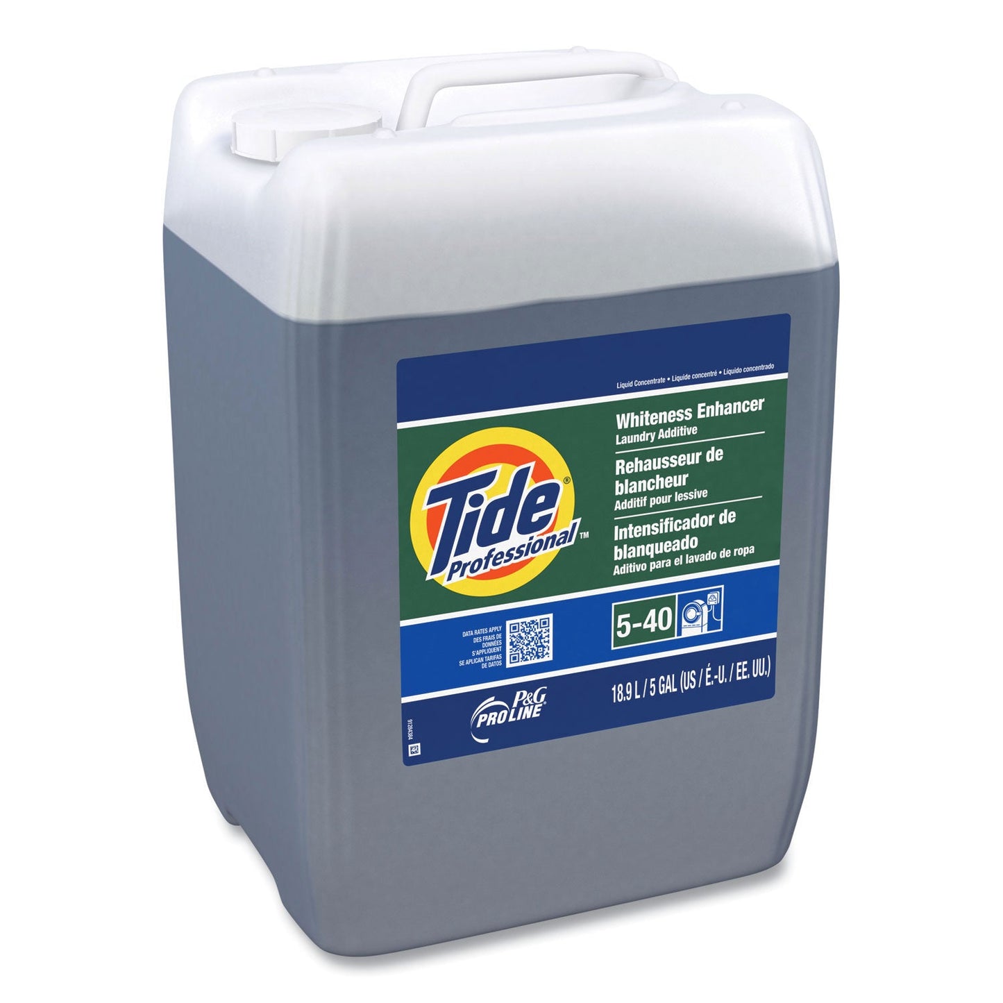 Tide Whiteness Enhancer Laundry Additive, 5 gal, Closed-Loop Container (PPL70676)