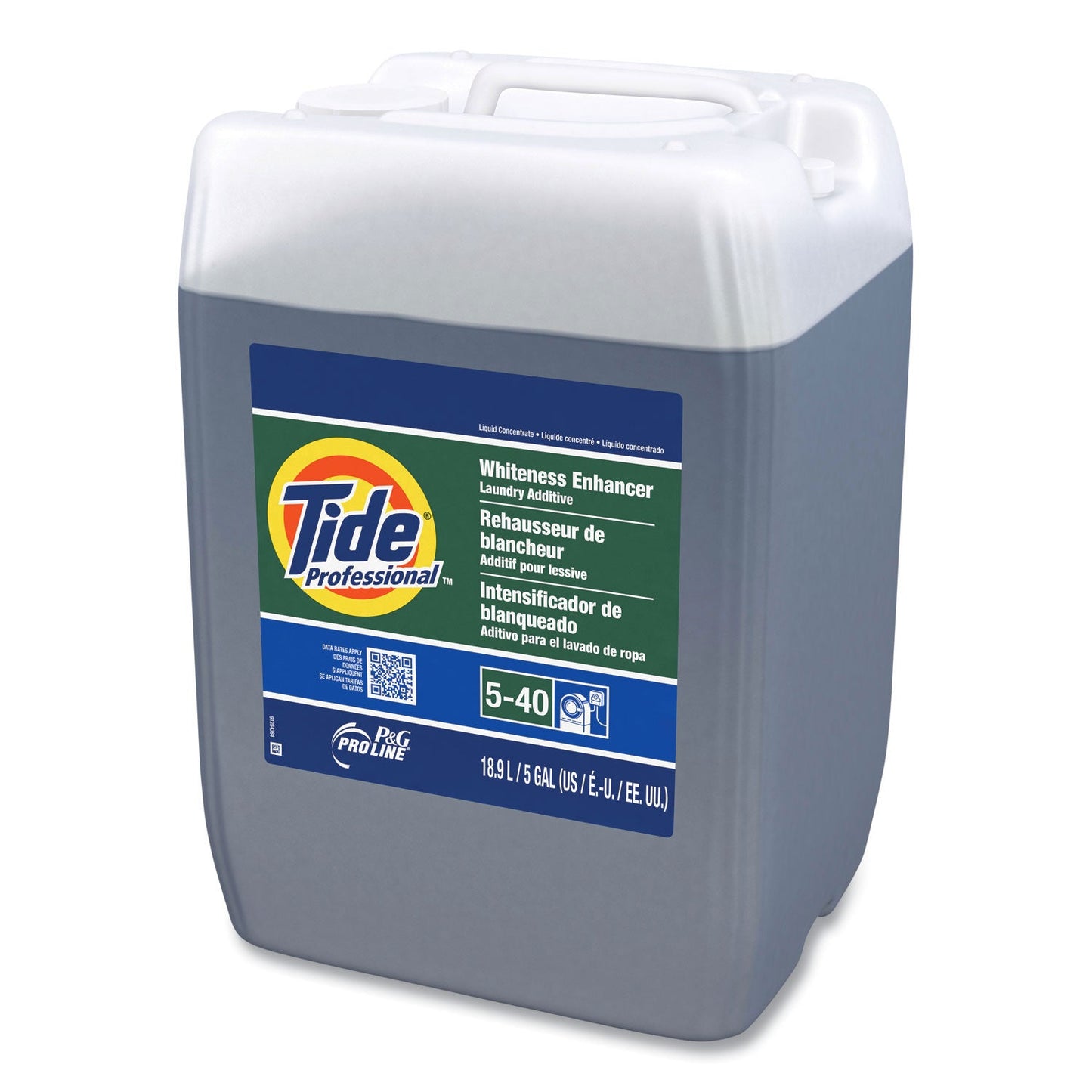 Tide Whiteness Enhancer Laundry Additive, 5 gal, Closed-Loop Container (PPL70676)