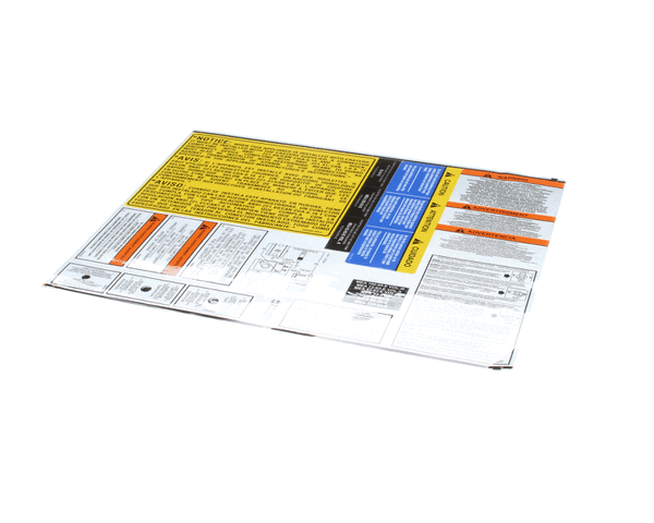 Pitco A6100201 Label,Sheet Gas 7,14,18,14R,14C (PTA6100201)