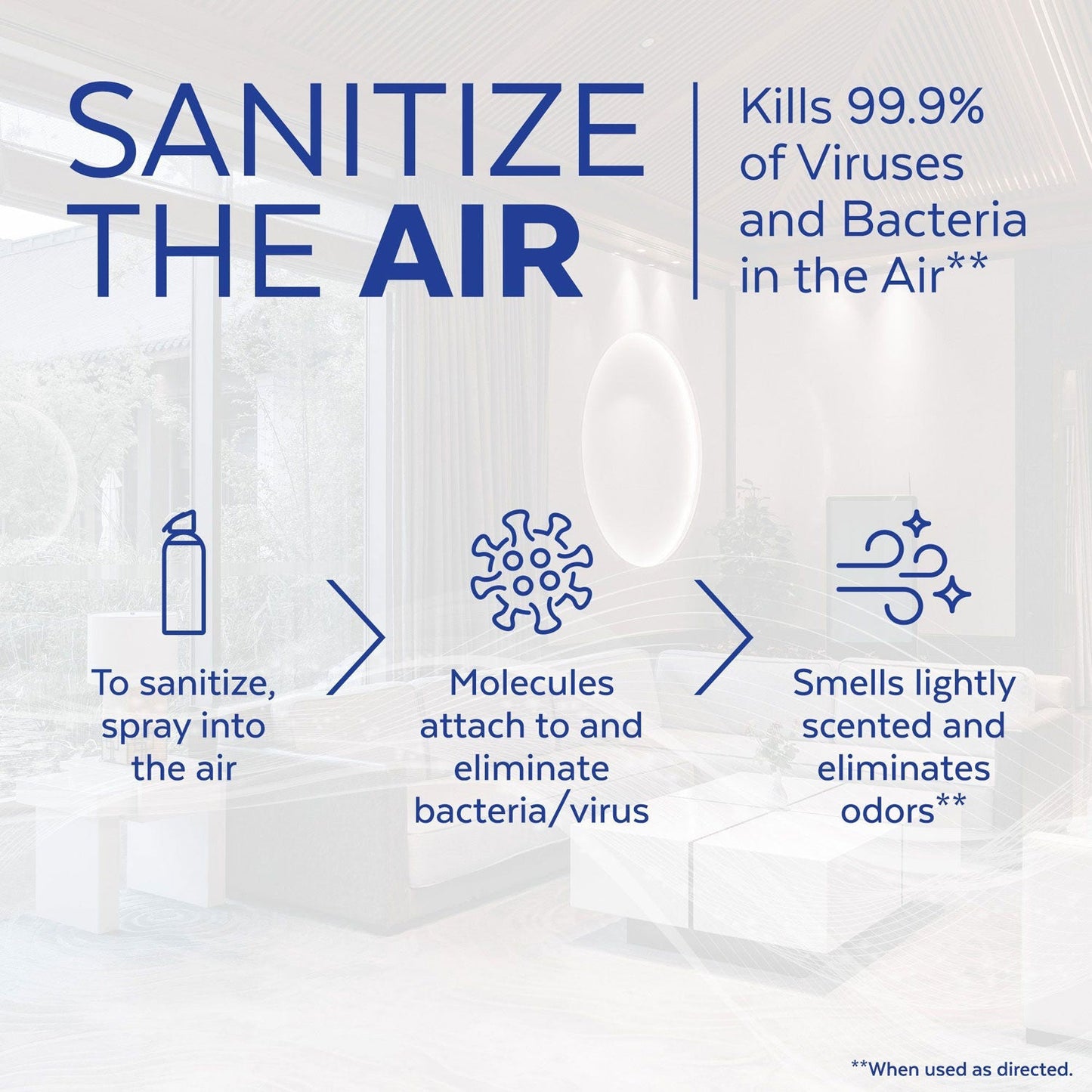 LYSOL Brand Air Sanitizer Spray, Simple Fresh, 10 oz Aerosol Spray, 6/Carton (RAC99350CT)