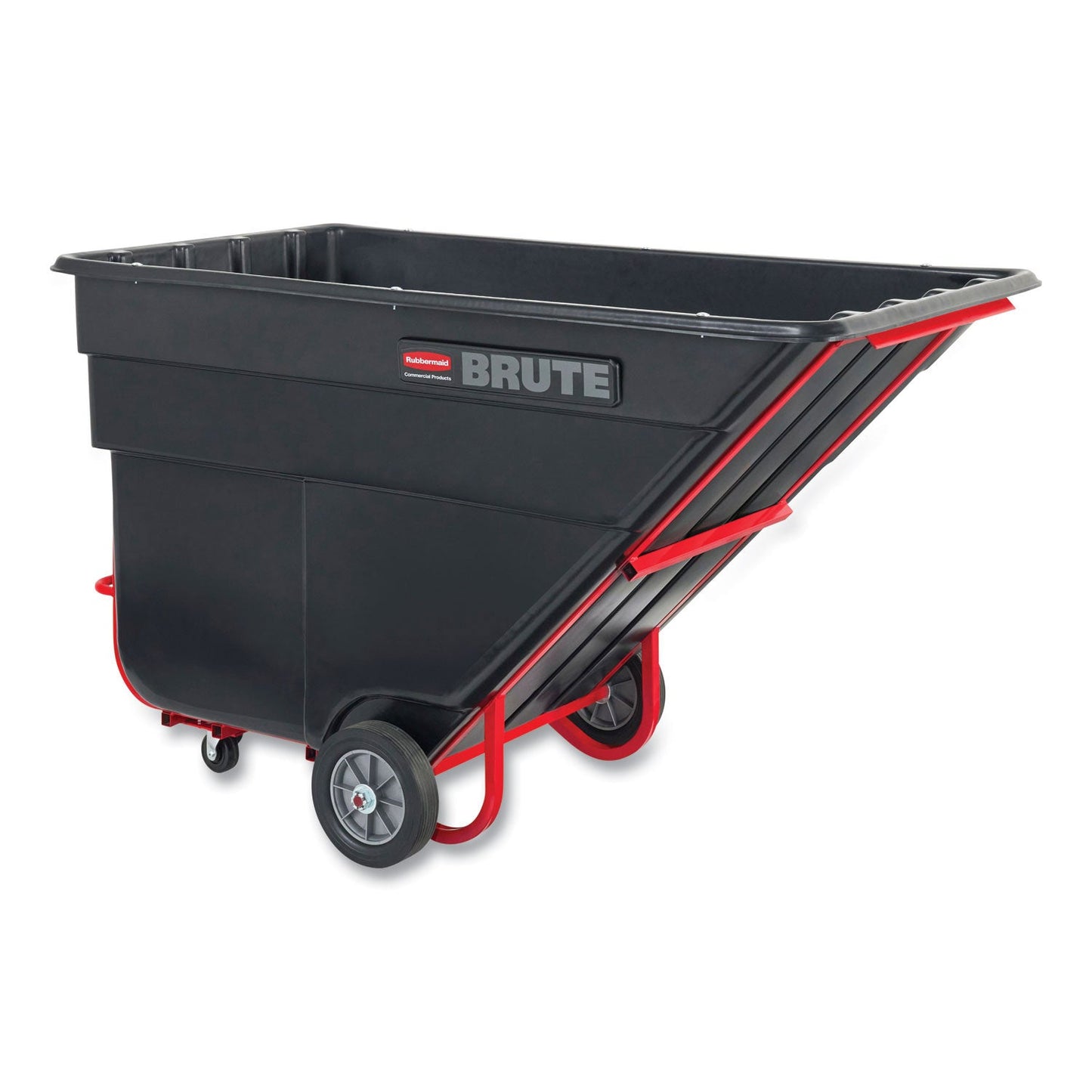 Rubbermaid BRUTE Rotomolded Tilt Truck, 303 gal, 1,200 lb Capacity, Plastic, Black (RCP1025BLA)