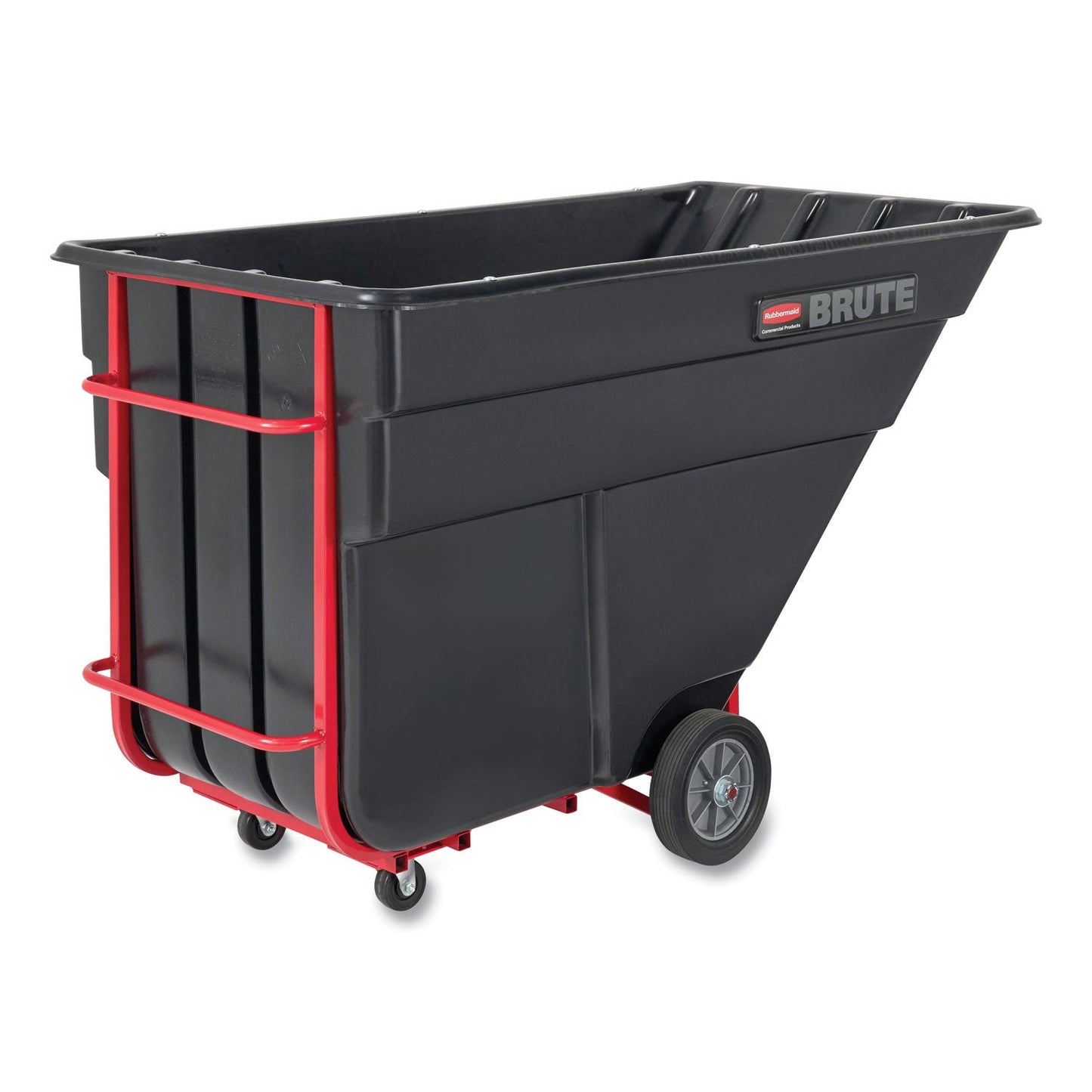 Rubbermaid BRUTE Rotomolded Tilt Truck, 303 gal, 1,200 lb Capacity, Plastic, Black (RCP1025BLA)