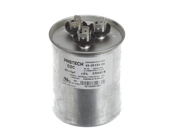Rheem 43-25133-33 80/5Mfd 370V Rnd Run Capacitor (RHM43-25133-33)