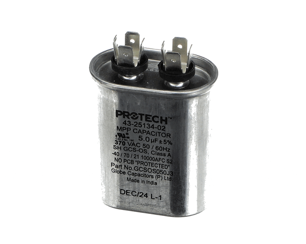 Rheem 43-25134-02 Run Capac 5 Mfd 370V Oval (RHM43-25134-02)