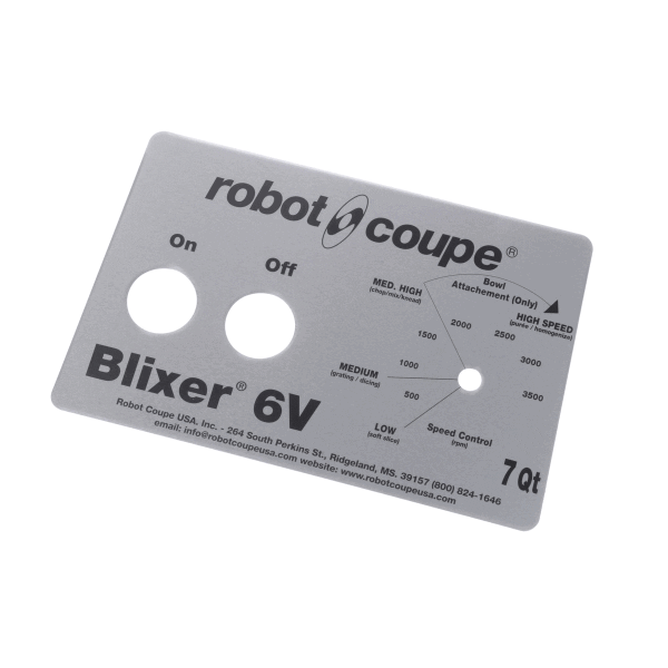 Robot Coupe 408087 Front Plate Blixer 6Vv (ROB408087)