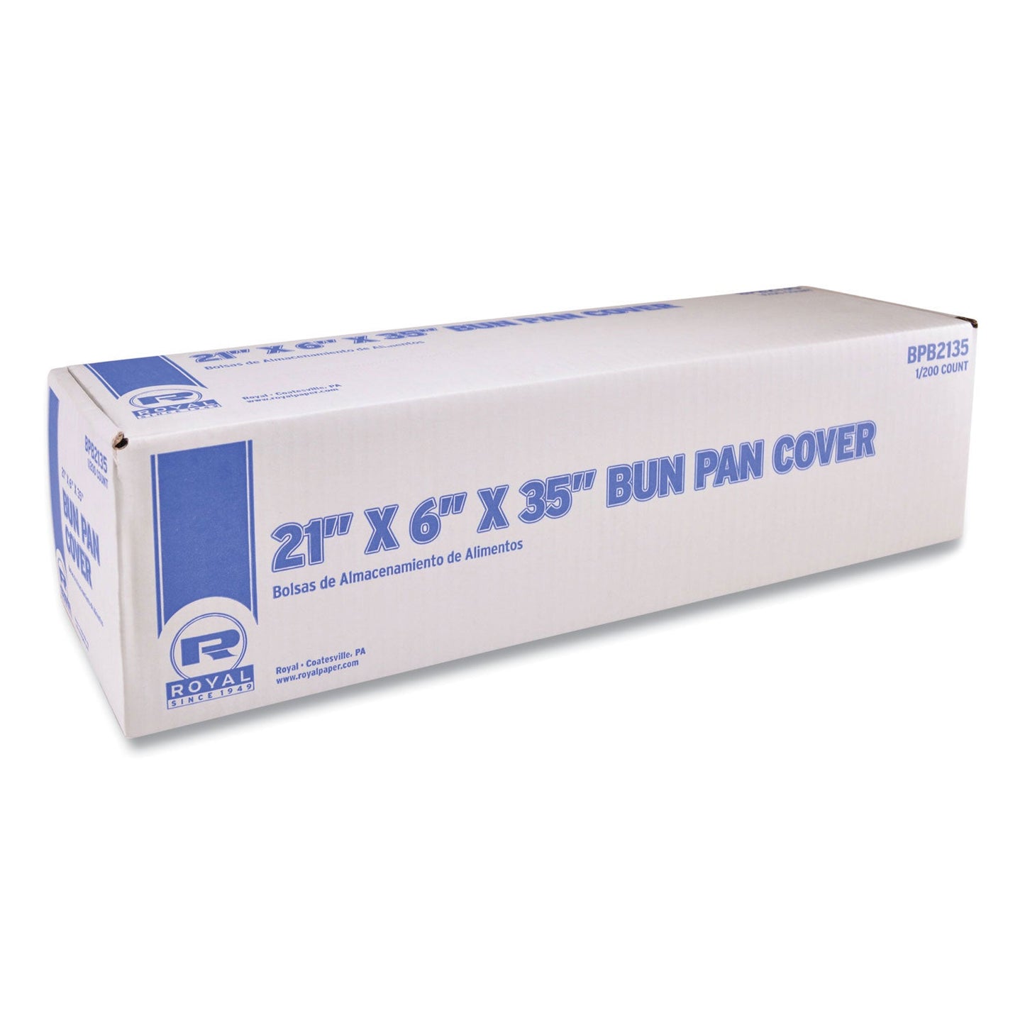 AmerCareRoyal Bun Pan Bag, 0.9 mil, 6" x 21" x 35", Clear, 200/Carton (RPPBPB2135)