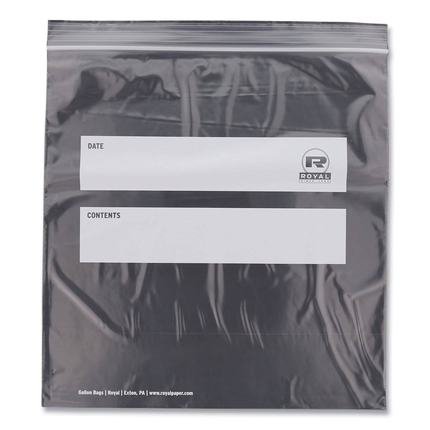 AmerCareRoyal Zipper Bags, 1.73 mil, 10.5" x 10.98", Clear, 250/Carton (RPPZBG1011)