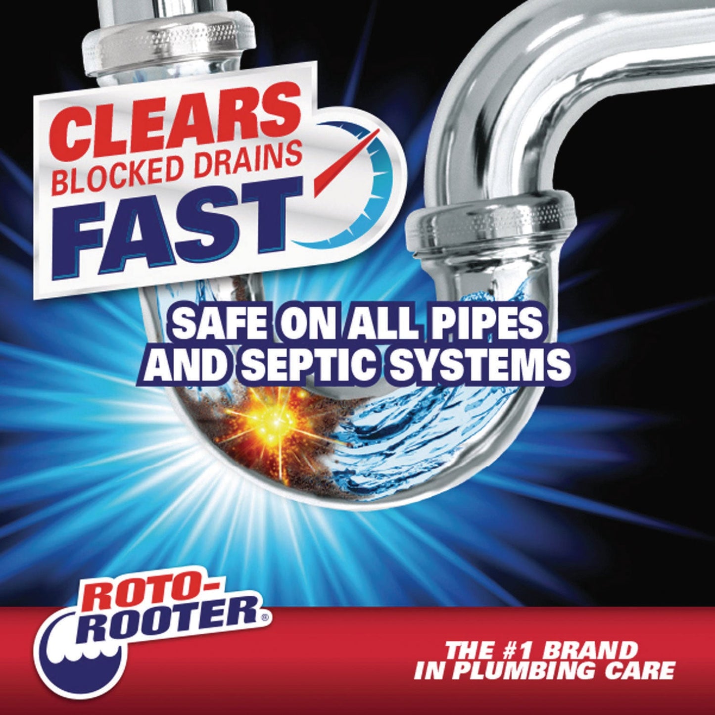 ROTO-ROOTER Gel Clog Remover, 1 gal Bottle, 4/Carton (RST351399)