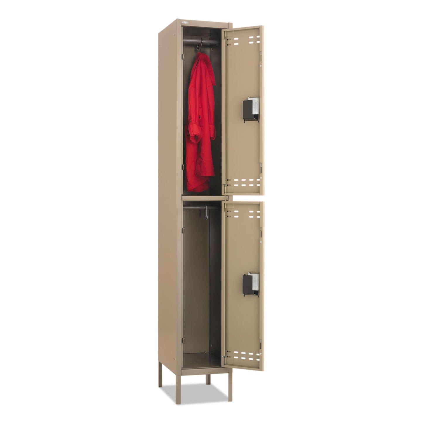 Safco Double-Tier Locker, 12w x 18d x 78h, Two-Tone Tan (SAF5523TN)