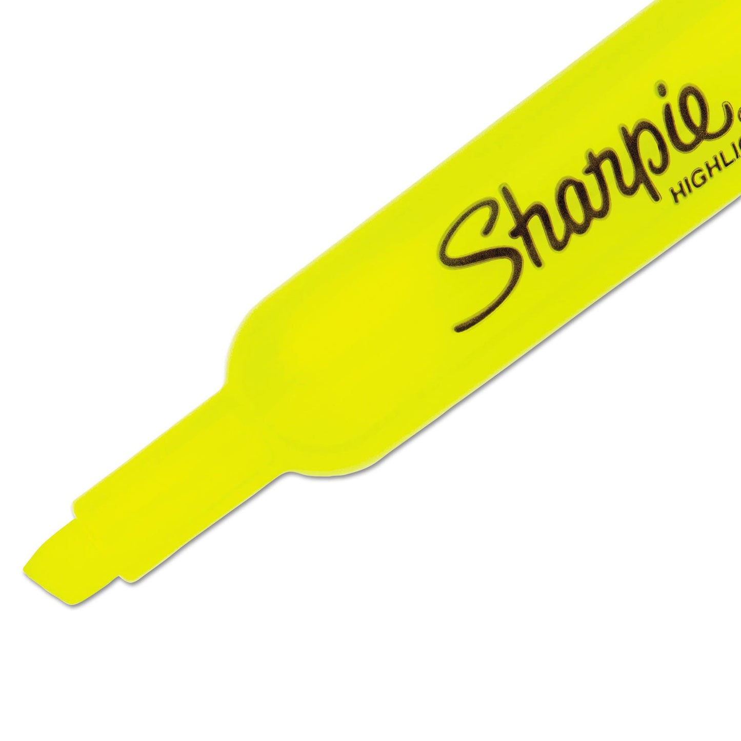 Sharpie Tank Style Highlighters, Chisel Tip, Fluorescent Yellow, Dozen (SAN25025B)