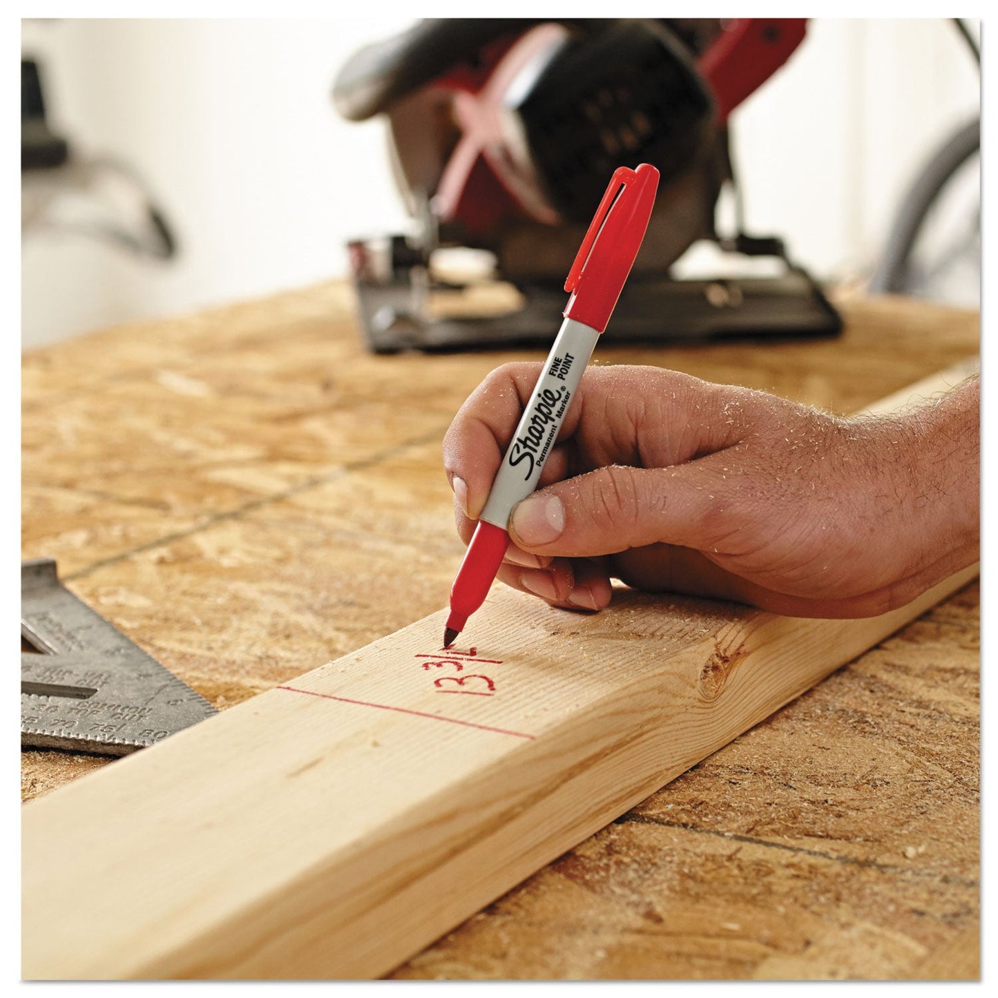 Sharpie Fine Tip Permanent Marker, Red, Dozen (SAN30002B)