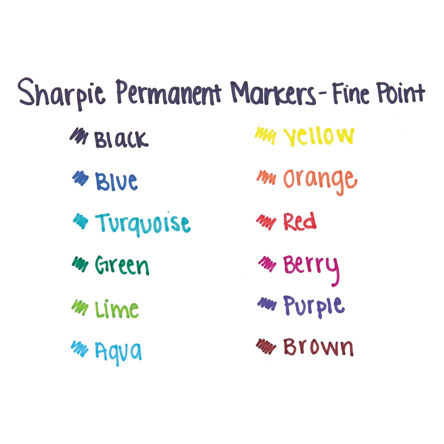 Sharpie Fine Tip Permanent Marker, Blue, Dozen (SAN30003B)