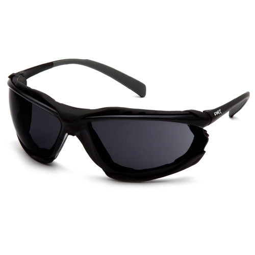 Pyramex® Proximity® Foam Padded Safety Glasses, Gray Anti-Fog Lens, Black Frame (HOSSB9323ST)