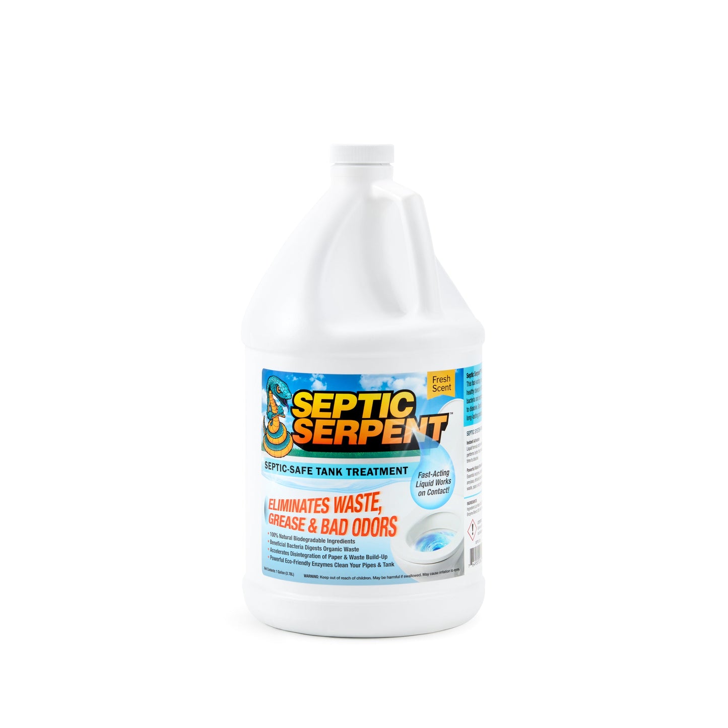 Arkwright Home Septic Serpent Septic Tank Cleaner 128 Oz (1 Gallon) (P-SEPTIC-128)