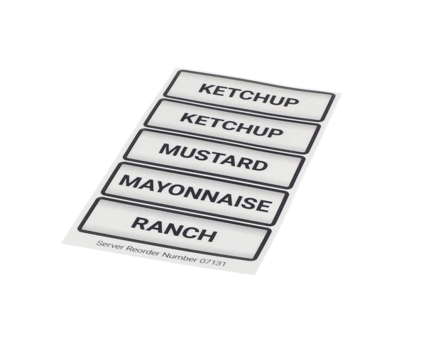 Server 07131 Decal Set Condiment (SER07131)