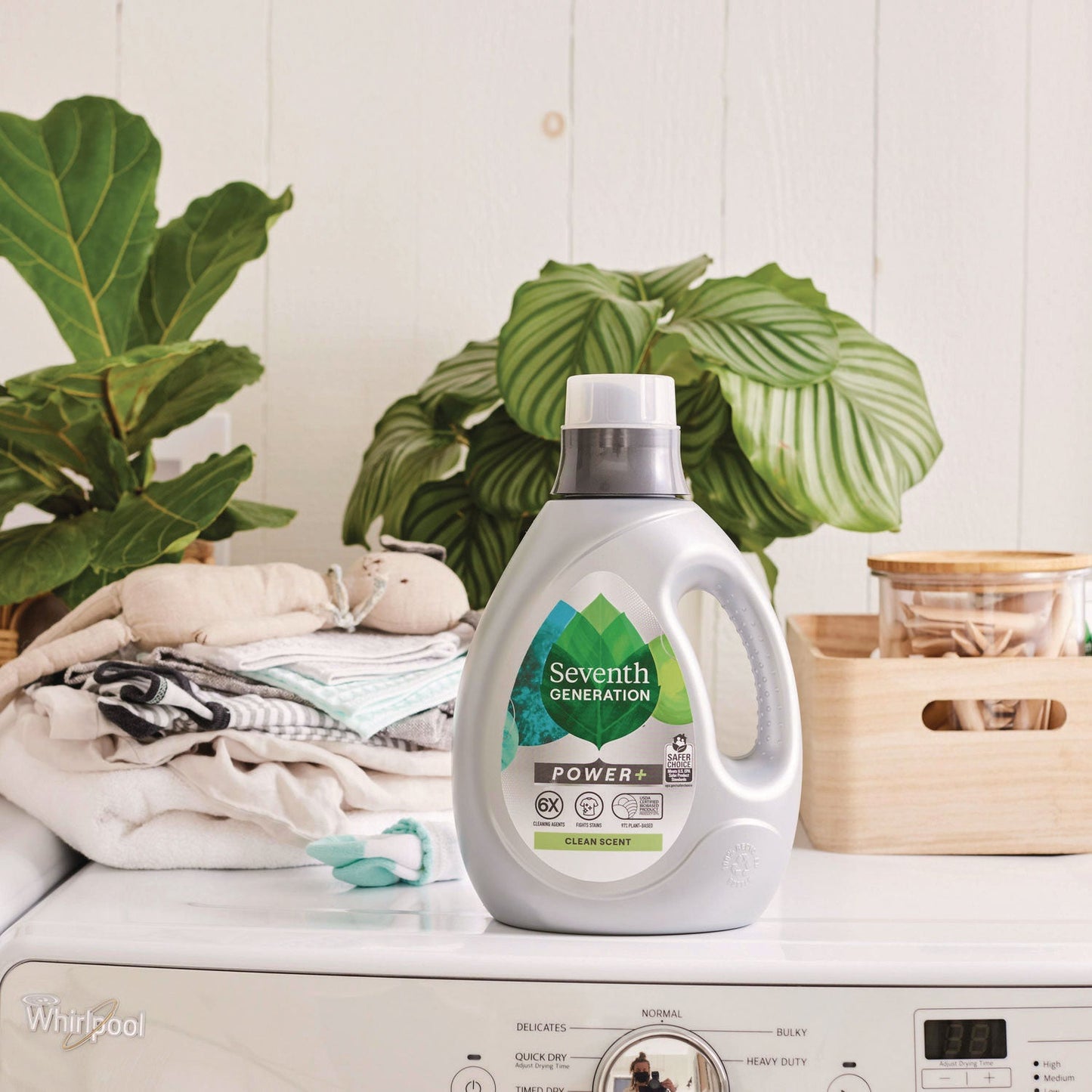 Seventh Generation Power Plus Laundry Detergent, Fresh Scent, 87.5 oz Bottle, 4/Carton (SEV45070CT)