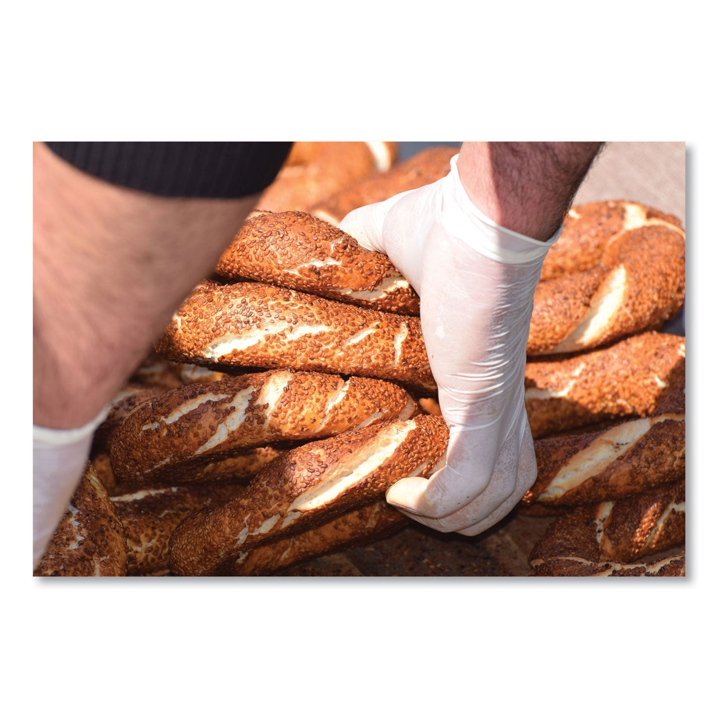 SemperCare Stretch Vinyl Examination Gloves, Cream, X-Large, 100/Box (SEZSCVNP105BX)