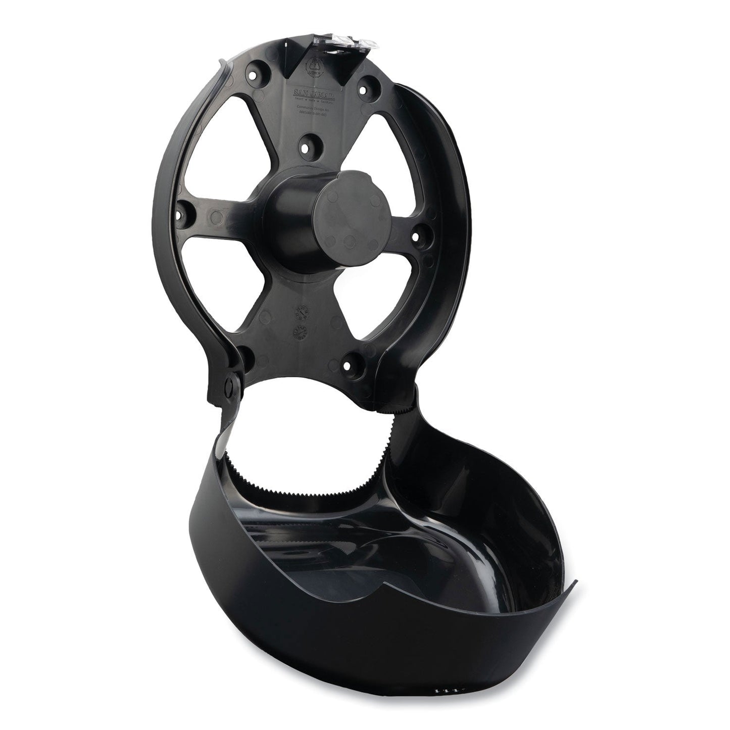 San Jamar Ecological Green Tissue Dispenser, 16.75 x 5.25 x 12.25, Black (SJMR2000REBK)