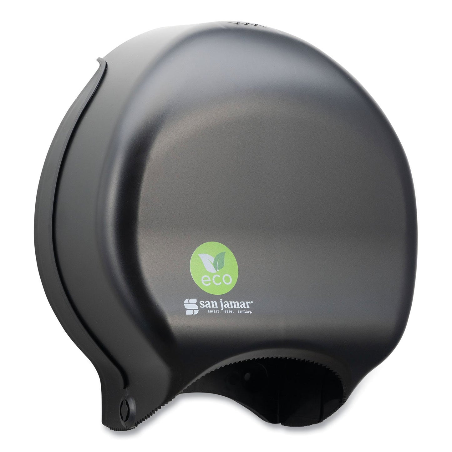 San Jamar Ecological Green Tissue Dispenser, 16.75 x 5.25 x 12.25, Black (SJMR2000REBK)