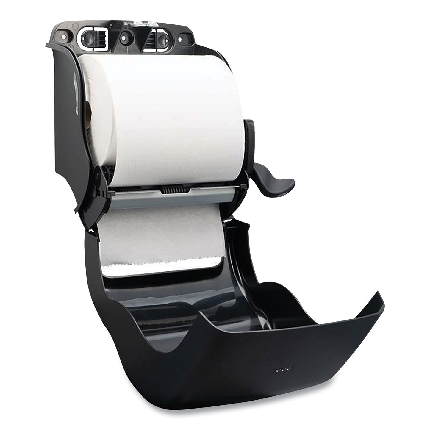 San Jamar Ecological Green Towel Dispenser, 12.49" x 8.6" x 12.82", Black (SJMT950REBK)