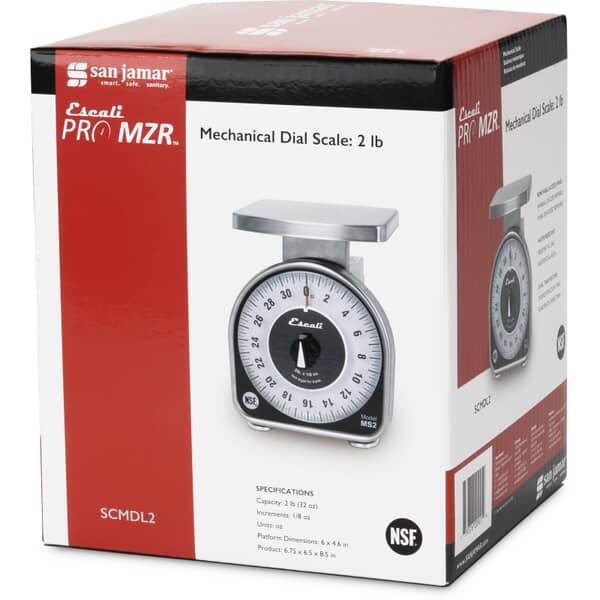 San Jamar Scmdl2 Nsf Listed Ms-Series Dial Scale, 2 Lb / (SJSCMDL2)