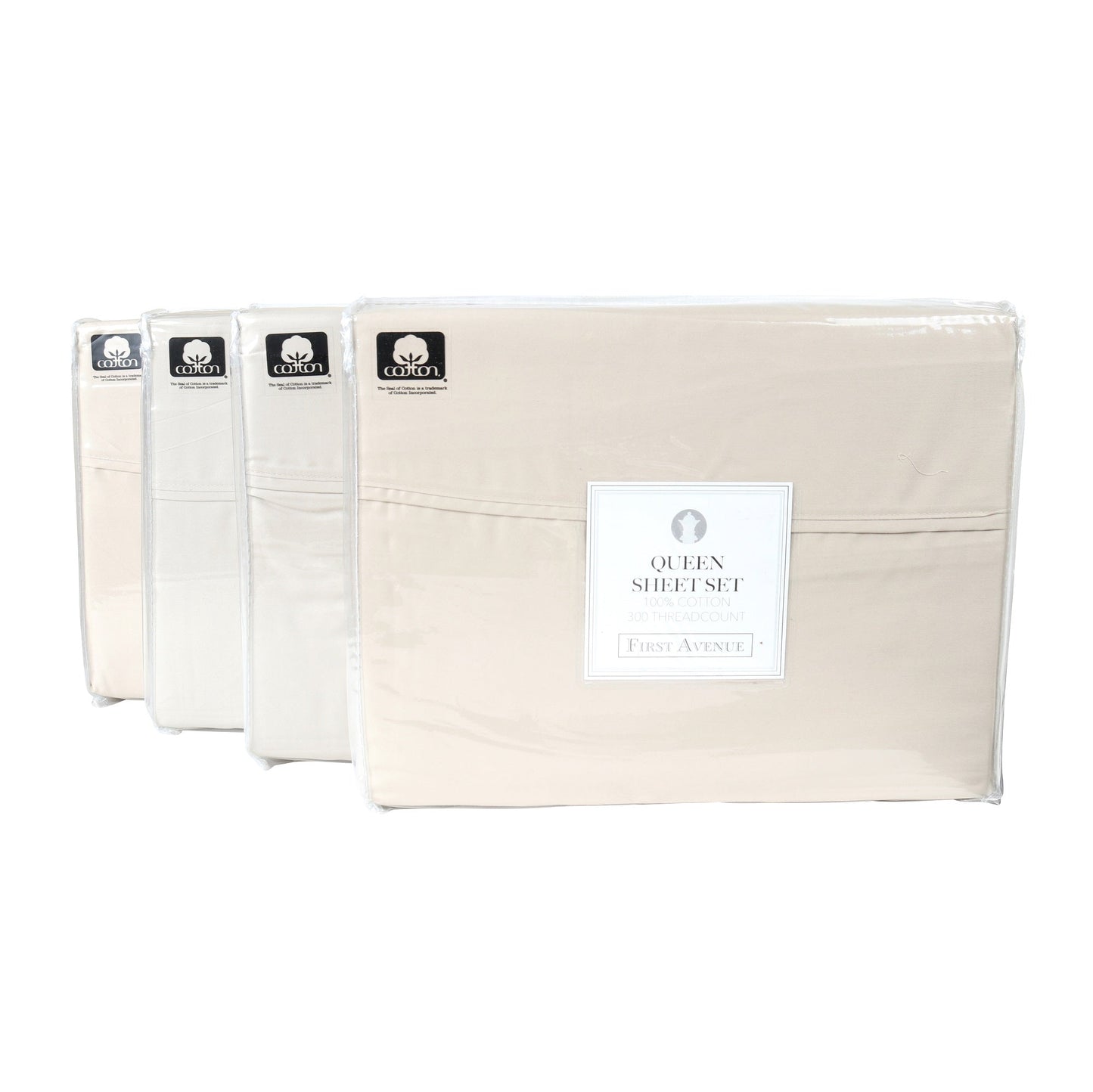 Arkwright Home First Avenue Sheet Set Twin Taupe (PNP-SS-FA-300-TW-TP)