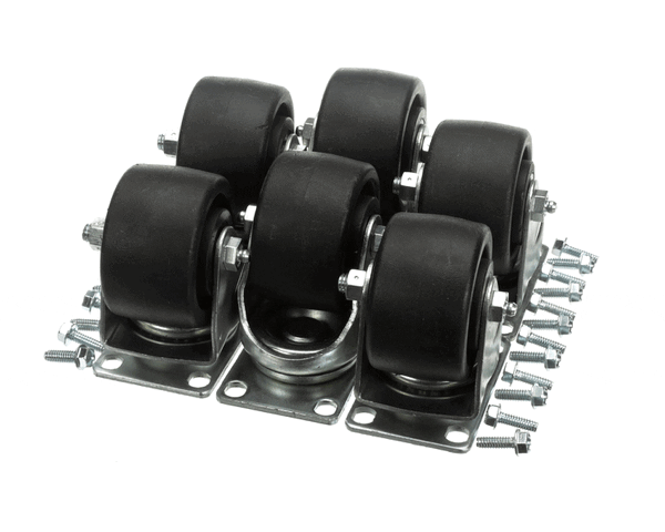 Silver King 10314-105 4'' Caster Plate Kit W/O Brake (SVK10314-105)