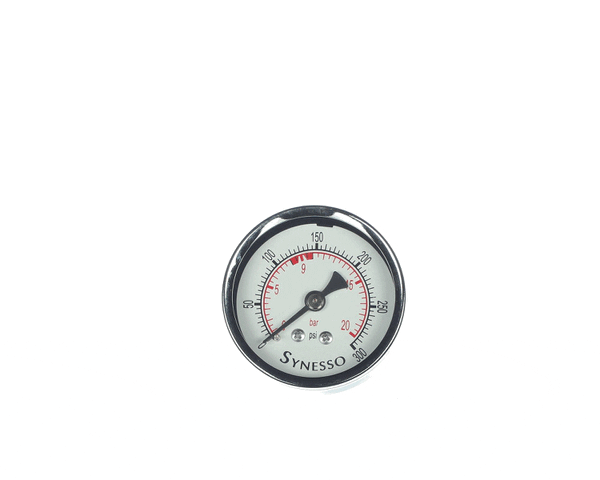 Synesso 1.3373 Gauge, Brew Pressure, 0-300 Psi + Fittin (SYO1-3373)
