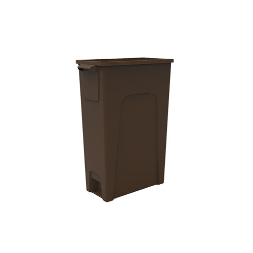 Impact® Thin Bin® 23 Gallon Trash Container, 4/Case, Brown (IMPT0039-03)
