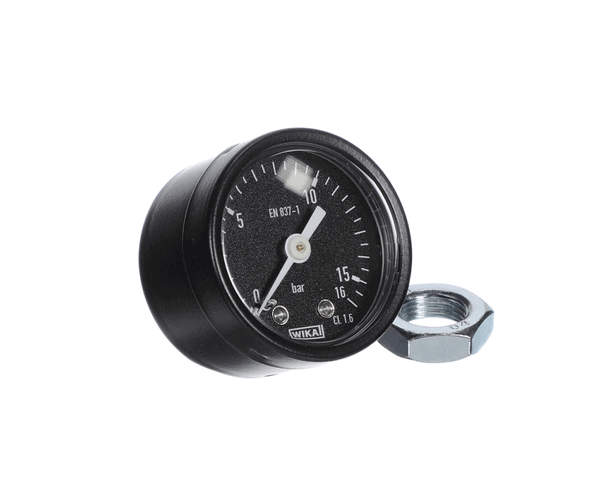 Thermoplan 41500.1291 Manometer 0-16 Bar Black Dia 4 Assembly (TAG41500-1291)