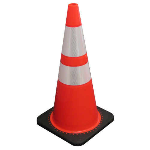 Safety Zone® Heavy Duty Cone w/ 4" & 6" Reflective Collars, 28", Orange (SZNTC28DW-REF46)