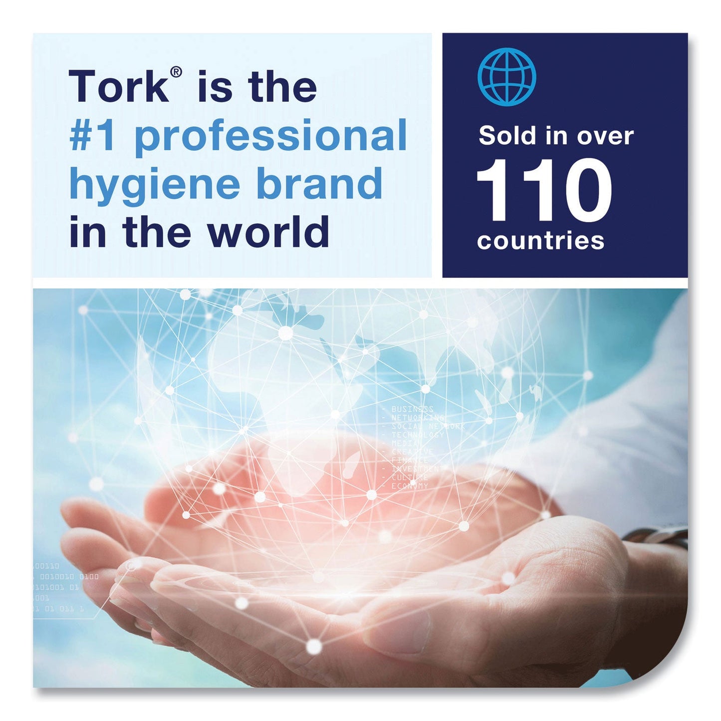 Tork Xpressnap Interfold Dispenser Napkins, 2-Ply, 6.5 x 8.5, White, 500/Pack, 12 Packs/Carton (TRK100990)