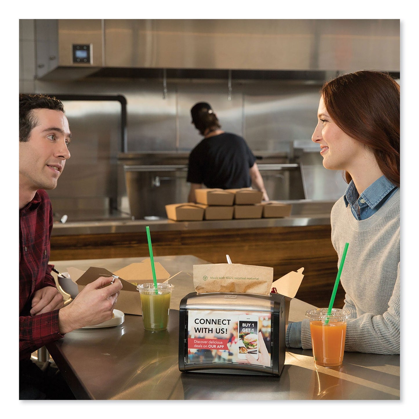 Tork Xpressnap Interfold Dispenser Napkins, 1-Ply, 13 x 8.5, Natural, 500/PK, 12PK/CT (TRK908EX)