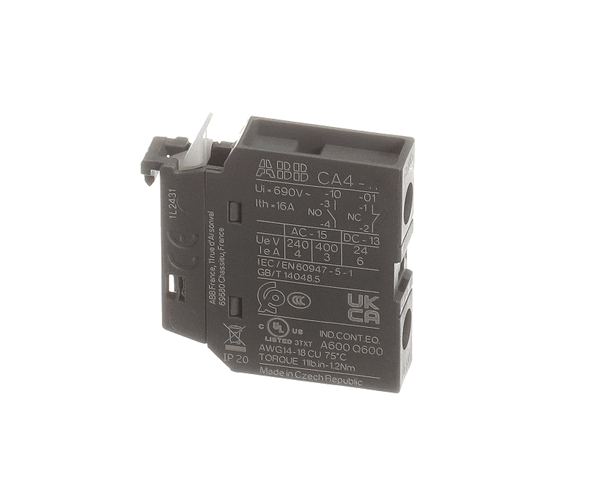 Trane Ctr03258 Contactor; Cont, Aux Cont Blk, Front, 1 (TRNCTR03258)
