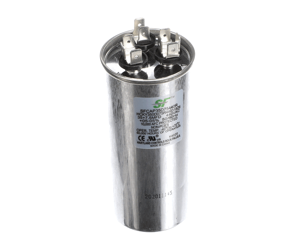 Trane Sfcap35D75440R Capacitor; 35+7.5Mfd 440V Round Run Capa (TRNSFCAP35D75440R)