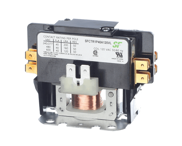 Trane Sfctr1P40A120Vl Contactor; 1P 40A 120Vac / Lugs (TRNSFCTR1P40A120VL)