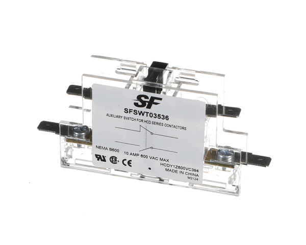 Trane Sfswt03536 Switch; Aux, 1No/1Nc, For 75A-90A Cont (TRNSFSWT03536)