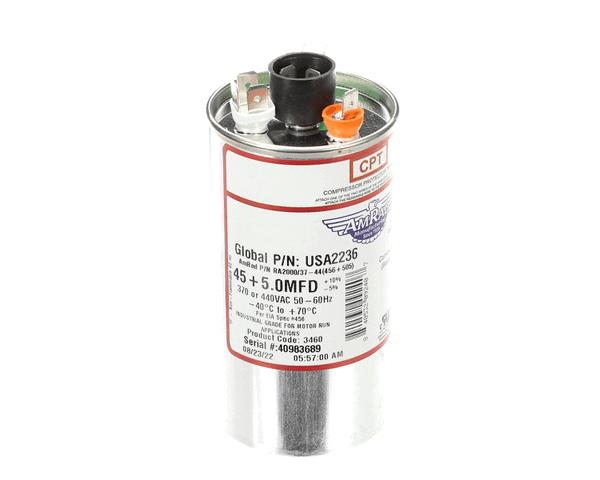 Trane Usa2236 Capacitor; 45/5Mfd 370/440V Rnd Usa Made (TRNUSA2236)