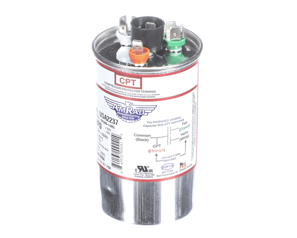 Trane Usa2237 Capacitor; 50/5Mfd 370/440V Rnd Usa Made (TRNUSA2237)