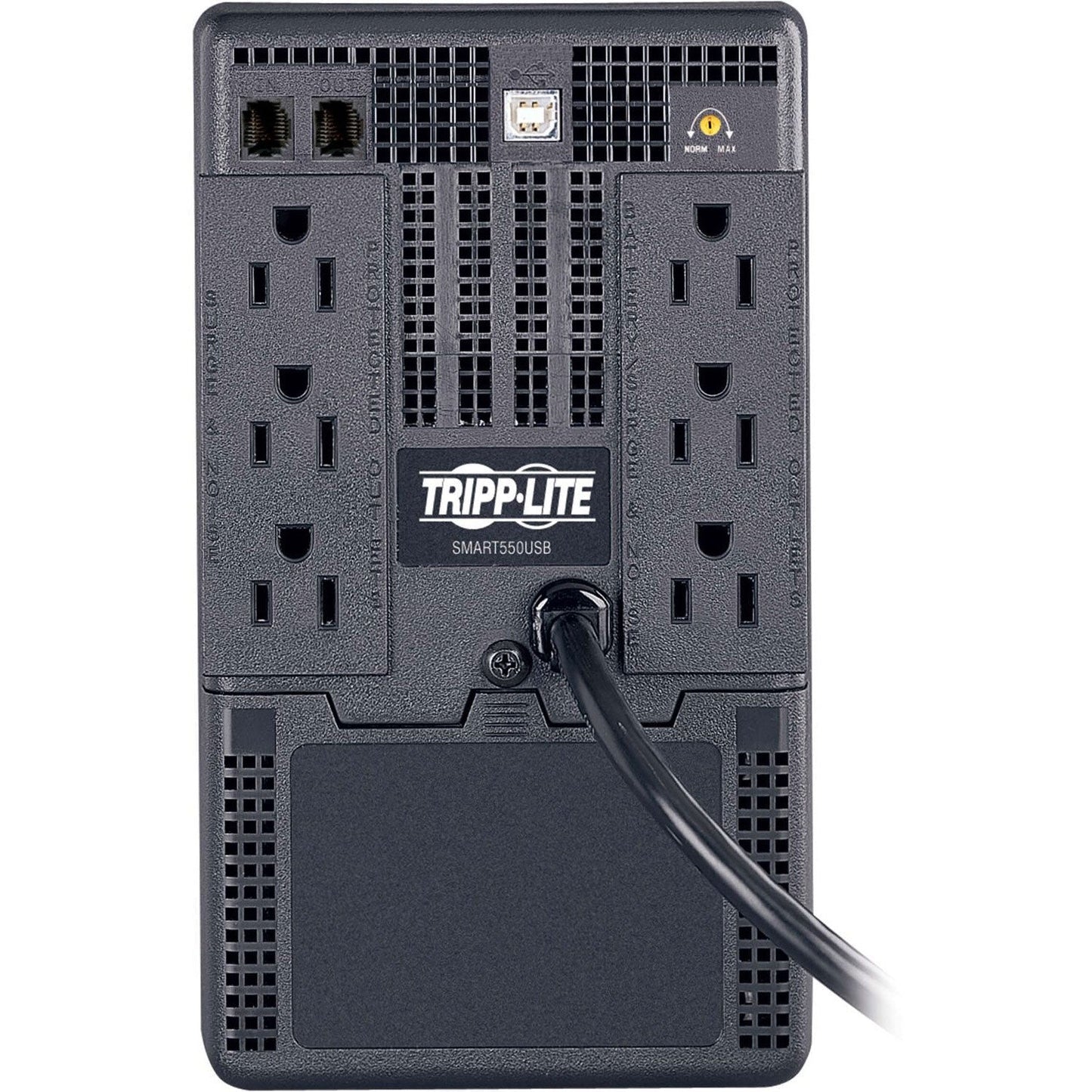 Tripp Lite SMART550USB VS Series UPS System, 550VA, 6 Outlets and Phone/DSL Protection (TRPSMART550USB)