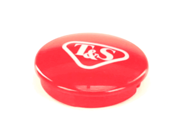 T&S Brass 001193-19Ns Snap-In Index Button, Red (T&S Logo) (TS001193-19NS)