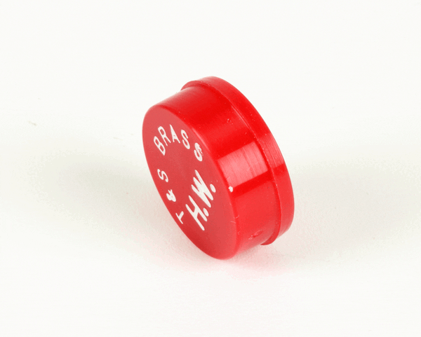 T&S Brass 001194-45 Snap-In Index Button, Red (Hot Water) (TS001194-45)
