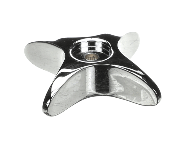 T&S Brass 002521-45Ns 4-Arm Kitchen Handle, Chrome-Plated (TS002521-45NS)