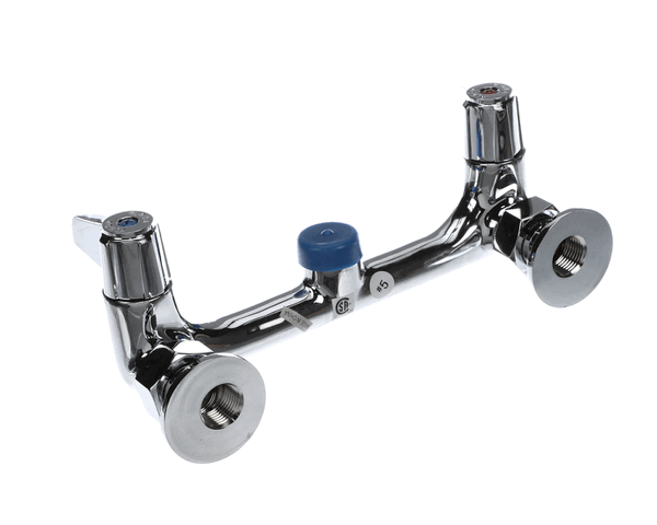 T&S Brass 5F-8Wlx00 Faucet, Wall Mount, 8 Centers, Less Nozz (TS5F-8WLX00)