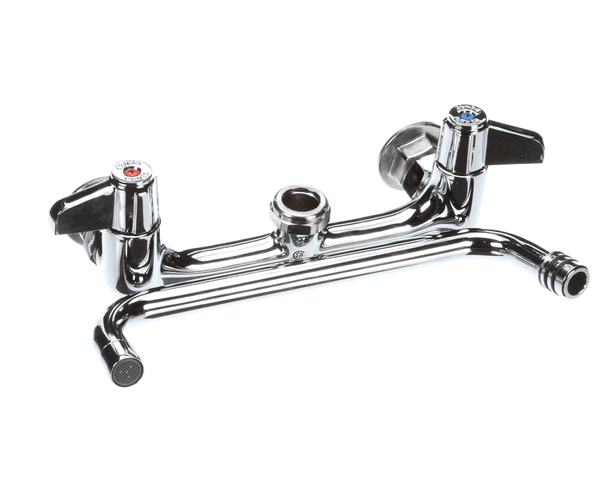 T&S Brass 5F-8Wlx10 Faucet, Wall Mount, 8 Centers, 10 Swing (TS5F-8WLX10)